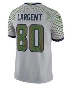 Men's Seattle Seahawks Steve Largent Nike Wolf Gray 2025 Rivalries Collection Retired Player Limited Jersey