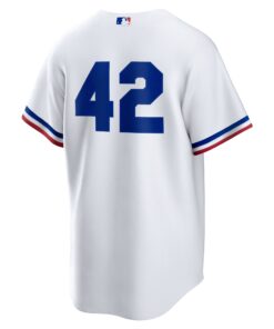 Men's Texas Rangers Nike White Home 2025 Jackie Robinson Day Replica Jersey