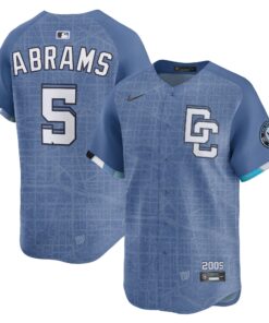 Men's Washington Nationals CJ Abrams Nike Blue 2025 City Connect Limited Jersey