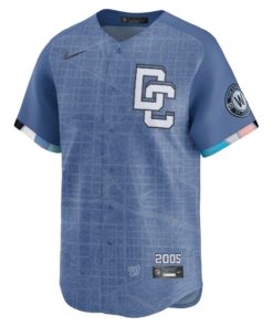 Men's Washington Nationals CJ Abrams Nike Blue 2025 City Connect Limited Jersey