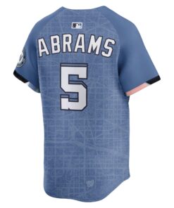 Men's Washington Nationals CJ Abrams Nike Blue 2025 City Connect Limited Jersey