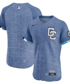Men's Washington Nationals Nike Blue 2025 City Connect Elite Jersey