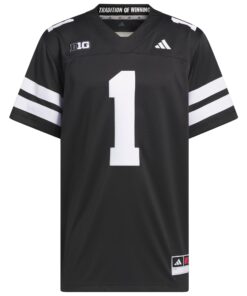 Men's adidas #1 Black Nebraska Huskers Alternate Premier Jersey