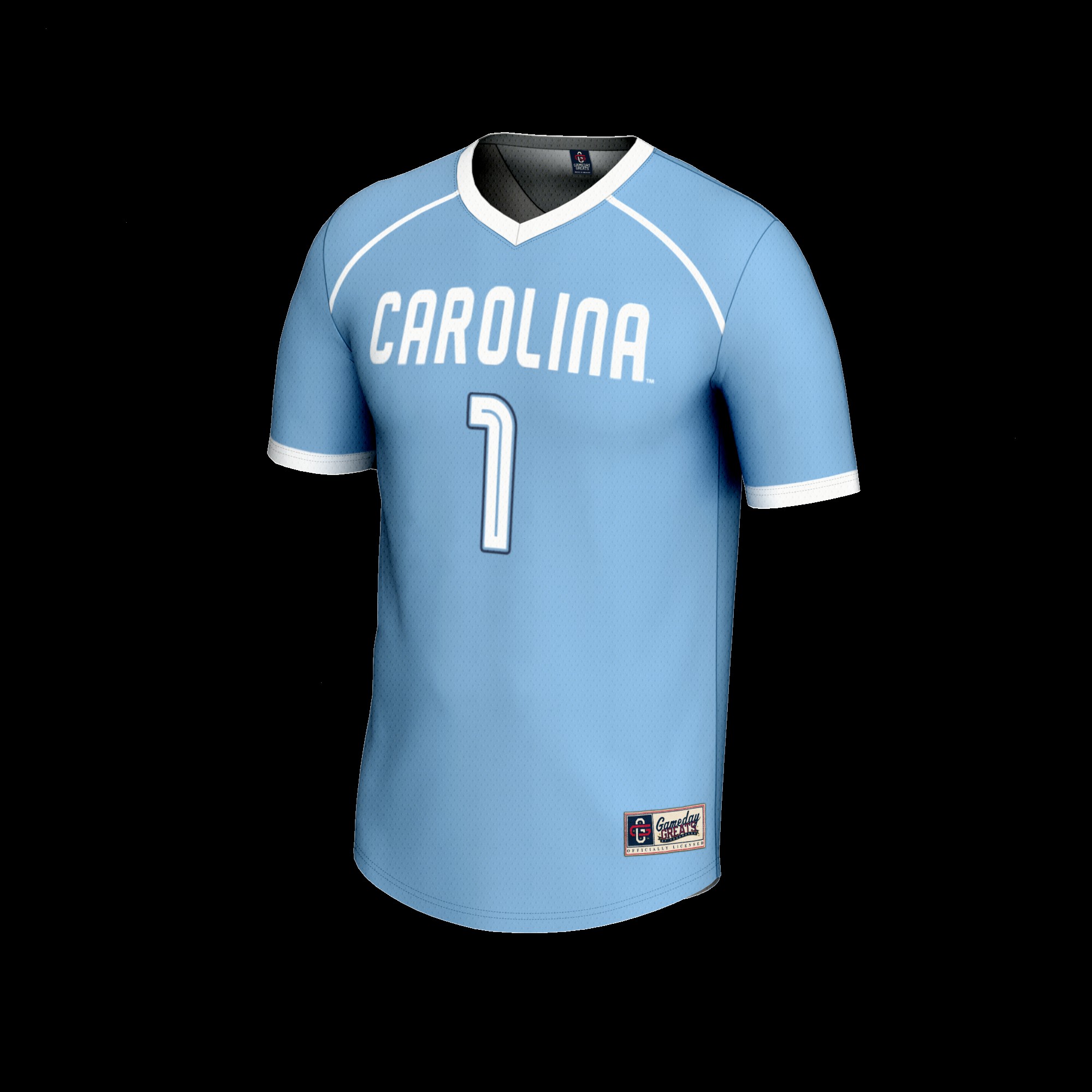 Unisex GameDay Greats #1 Carolina Blue North Carolina Tar Heels Lightweight Women's Lacrosse Fashion Jersey