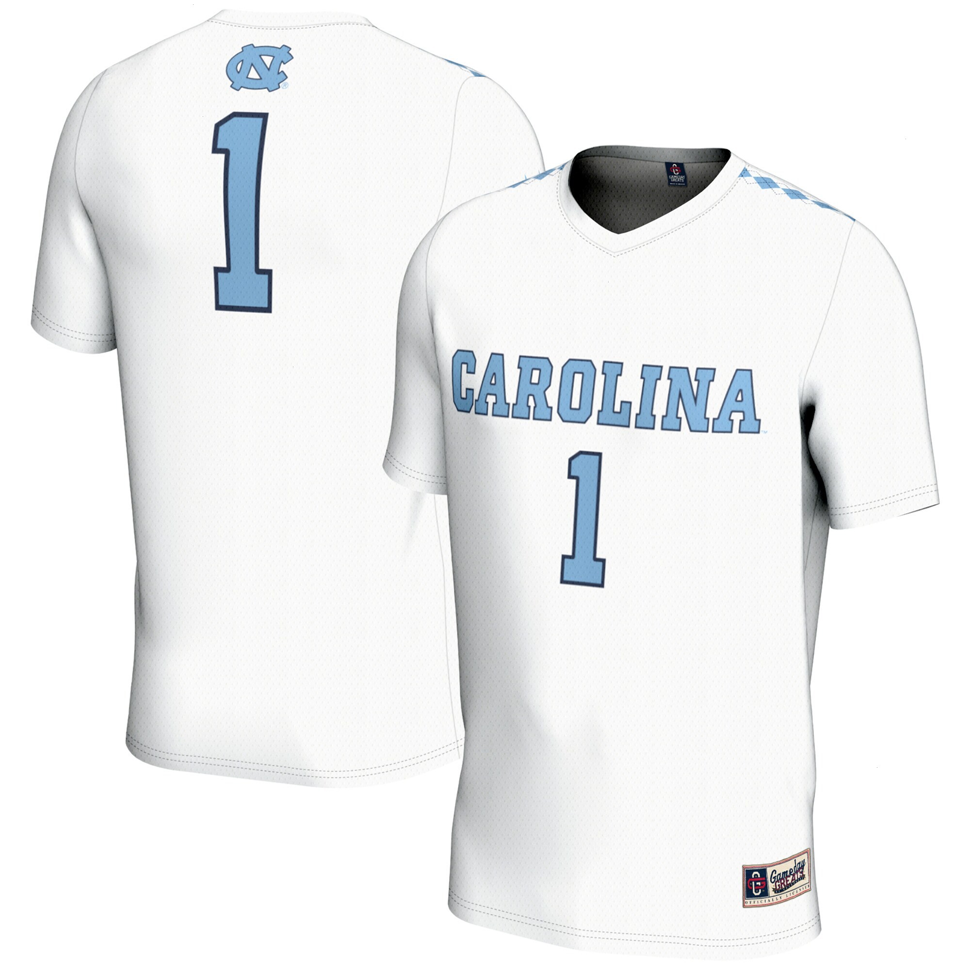 Unisex GameDay Greats #1 White North Carolina Tar Heels Lightweight Women's Lacrosse Jersey