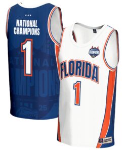 Unisex GameDay Greats White Florida Gators 2025 NCAA Men's Basketball National Champions Commemorative Fashion Jersey