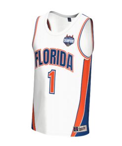 Unisex GameDay Greats White Florida Gators 2025 NCAA Men's Basketball National Champions Commemorative Fashion Jersey