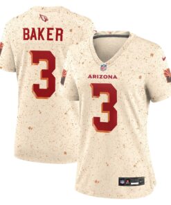 Women's Arizona Cardinals Budda Baker Nike Natural 2025 Rivalries Collection Game Jersey
