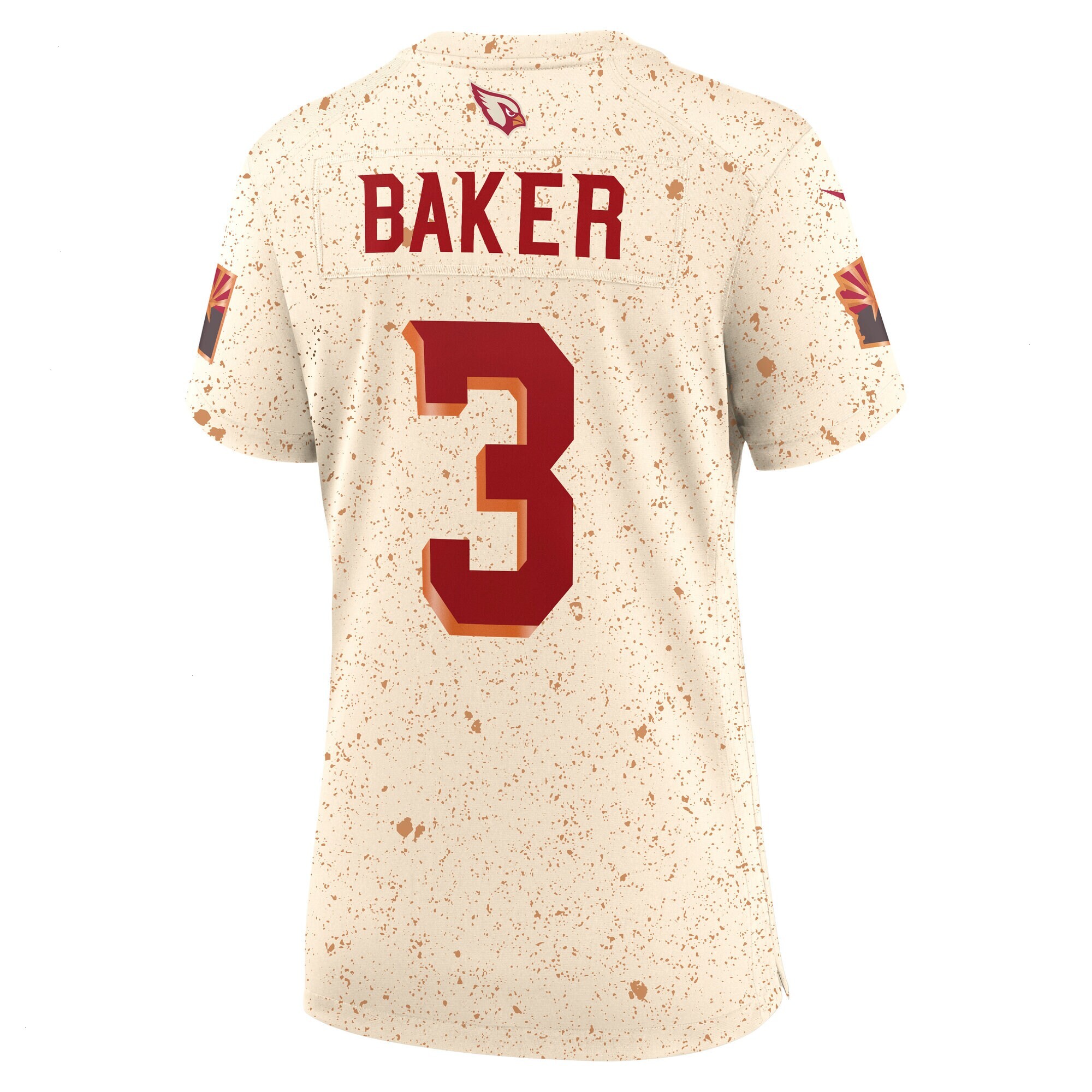 Women's Arizona Cardinals Budda Baker Nike Natural 2025 Rivalries Collection Game Jersey