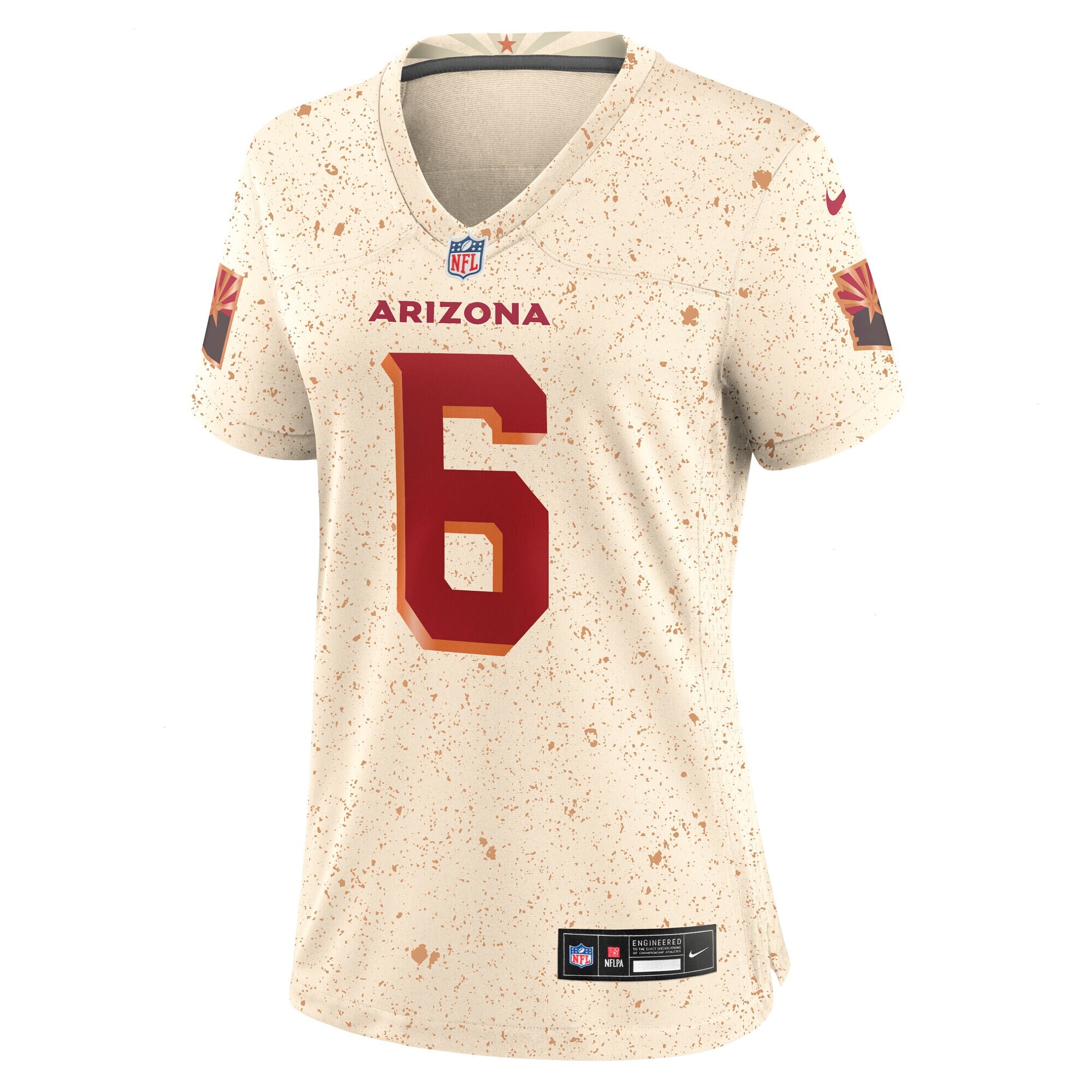 Women's Arizona Cardinals James Conner Nike Natural 2025 Rivalries Collection Game Jersey