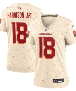 Women's Arizona Cardinals Marvin Harrison Jr. Nike Natural 2025 Rivalries Collection Game Jersey