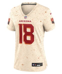 Women's Arizona Cardinals Marvin Harrison Jr. Nike Natural 2025 Rivalries Collection Game Jersey