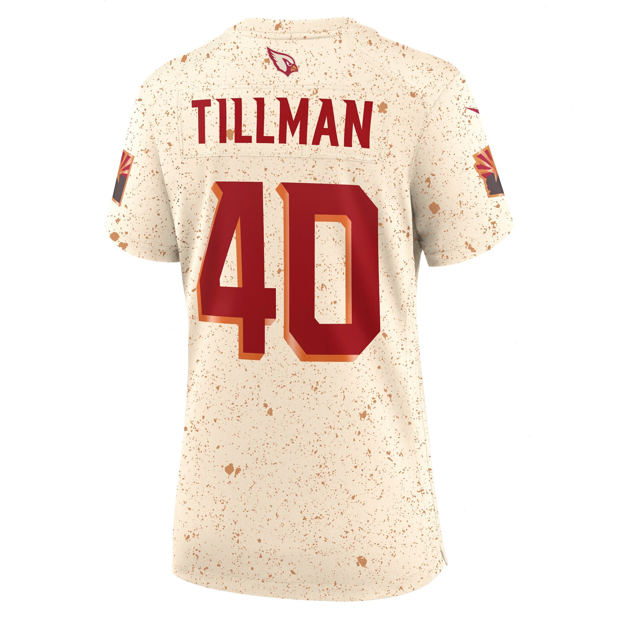 Women's Arizona Cardinals Pat Tillman Nike Natural 2025 Rivalries Collection Retired Player Game Jersey