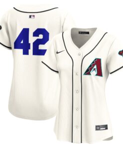 Women's Arizona Diamondbacks Nike Cream Home 2025 Jackie Robinson Day Limited Jersey