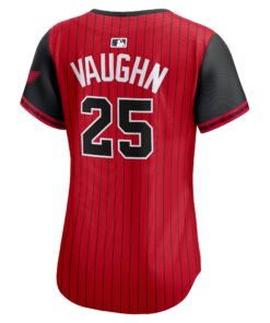 Women's Chicago White Sox Andrew Vaughn Nike Red/Black 2025 City Connect Limited Player Jersey