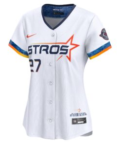 Women's Houston Astros Jose Altuve Nike White 2025 City Connect Limited Jersey