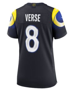 Women's Los Angeles Rams Jared Verse Nike Midnight Blue 2025 Rivalries Collection Game Jersey