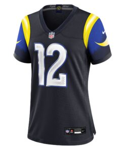Women's Los Angeles Rams Puka Nacua Nike Midnight Blue 2025 Rivalries Collection Game Jersey