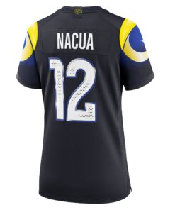 Women's Los Angeles Rams Puka Nacua Nike Midnight Blue 2025 Rivalries Collection Game Jersey