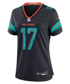 Women's Miami Dolphins Jaylen Waddle Nike Pitch Blue 2025 Rivalries Collection Game Jersey