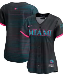 Women's Miami Marlins Nike Black 2025 City Connect Limited Jersey