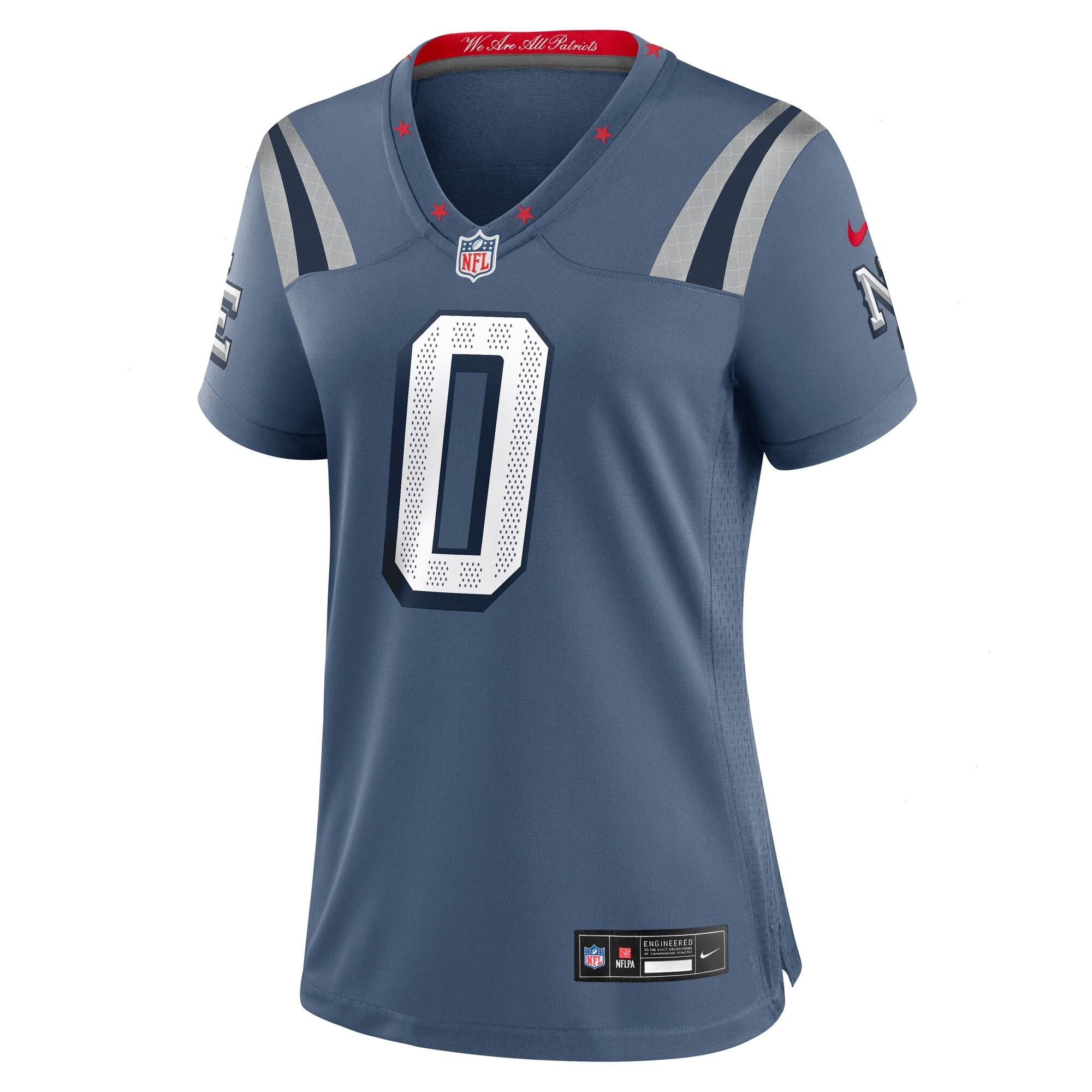 Women's New England Patriots Christian Gonzalez Nike Storm Blue 2025 Rivalries Collection Game Jersey