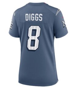 Women's New England Patriots Stefon Diggs Nike Storm Blue 2025 Rivalries Collection Game Jersey