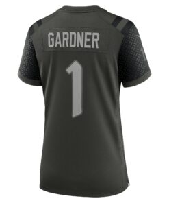 Women's New York Jets Ahmad Sauce Gardner Nike Gotham Green 2025 Rivalries Collection Game Jersey