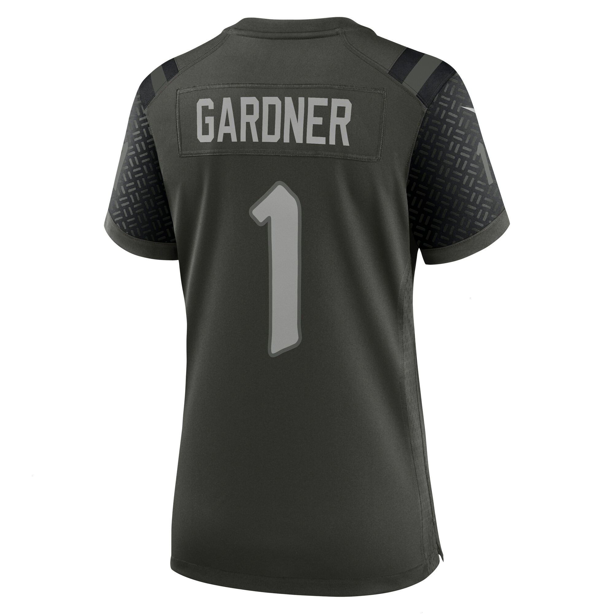 Women's New York Jets Ahmad Sauce Gardner Nike Gotham Green 2025 Rivalries Collection Game Jersey