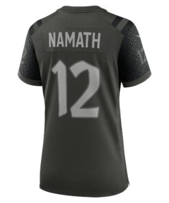 Women's New York Jets Joe Namath Nike Gotham Green 2025 Rivalries Collection Retired Player Game Jersey