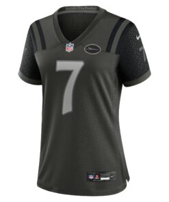 Women's New York Jets Justin Fields Nike Gotham Green 2025 Rivalries Collection Game Jersey
