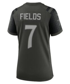 Women's New York Jets Justin Fields Nike Gotham Green 2025 Rivalries Collection Game Jersey