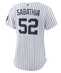 Women's New York Yankees CC Sabathia Nike White 2025 Baseball Hall of Fame Replica Jersey