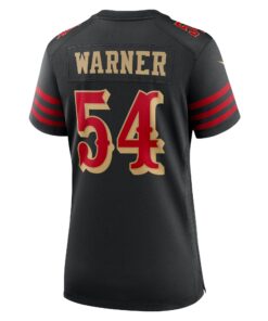 Women's San Francisco 49ers Fred Warner Nike Black 2025 Rivalries Collection Game Jersey
