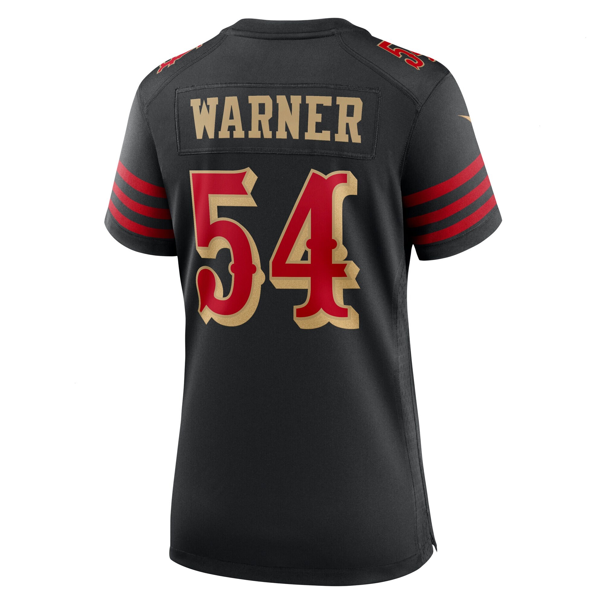 Women's San Francisco 49ers Fred Warner Nike Black 2025 Rivalries Collection Game Jersey