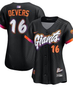 Women's San Francisco Giants Rafael Devers Nike Black 2025 City Connect Limited Player Jersey