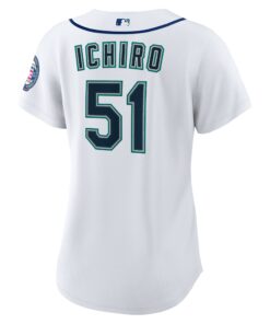Women's Seattle Mariners Ichiro Suzuki Nike White 2025 Baseball Hall of Fame Replica Jersey