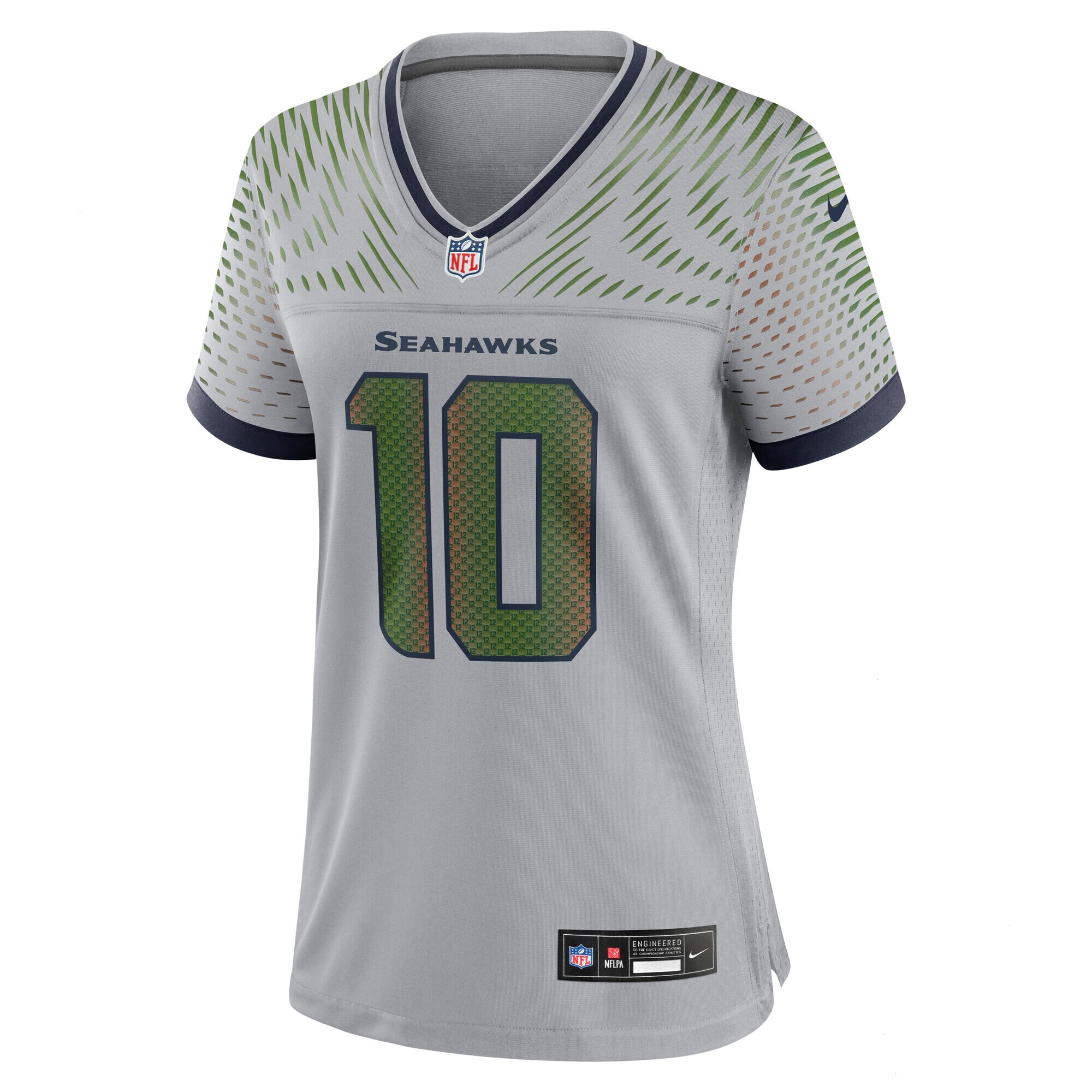 Women's Seattle Seahawks Cooper Kupp Nike Wolf Gray 2025 Rivalries Collection Game Jersey