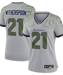Women's Seattle Seahawks Devon Witherspoon Nike Wolf Gray 2025 Rivalries Collection Game Jersey