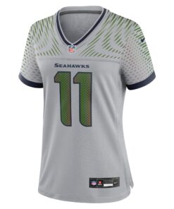 Women's Seattle Seahawks Jaxon Smith-Njigba Nike Wolf Gray 2025 Rivalries Collection Game Jersey