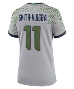 Women's Seattle Seahawks Jaxon Smith-Njigba Nike Wolf Gray 2025 Rivalries Collection Game Jersey