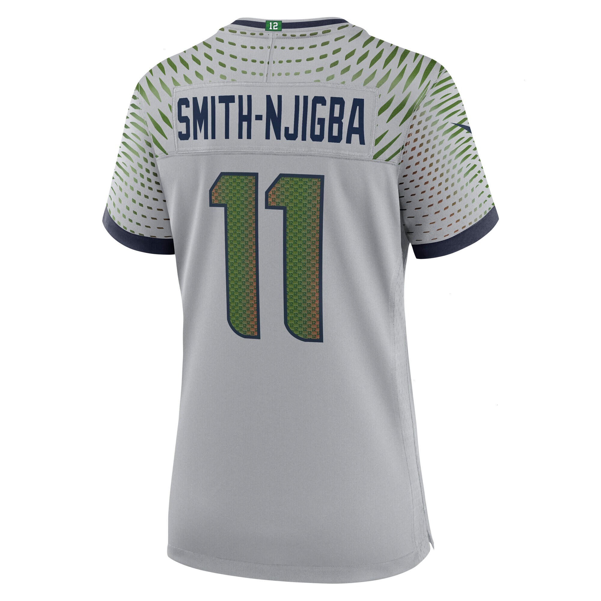 Women's Seattle Seahawks Jaxon Smith-Njigba Nike Wolf Gray 2025 Rivalries Collection Game Jersey