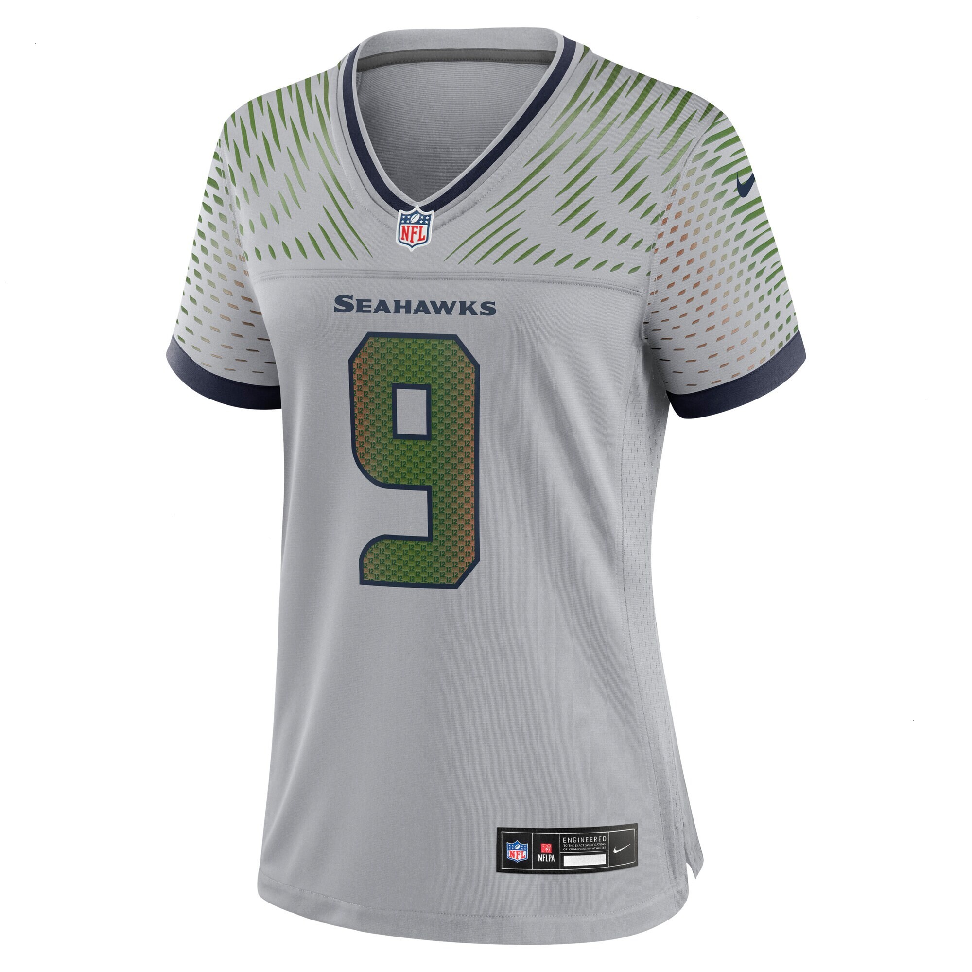 Women's Seattle Seahawks Kenneth Walker III Nike Wolf Gray 2025 Rivalries Collection Game Jersey