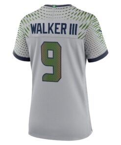Women's Seattle Seahawks Kenneth Walker III Nike Wolf Gray 2025 Rivalries Collection Game Jersey