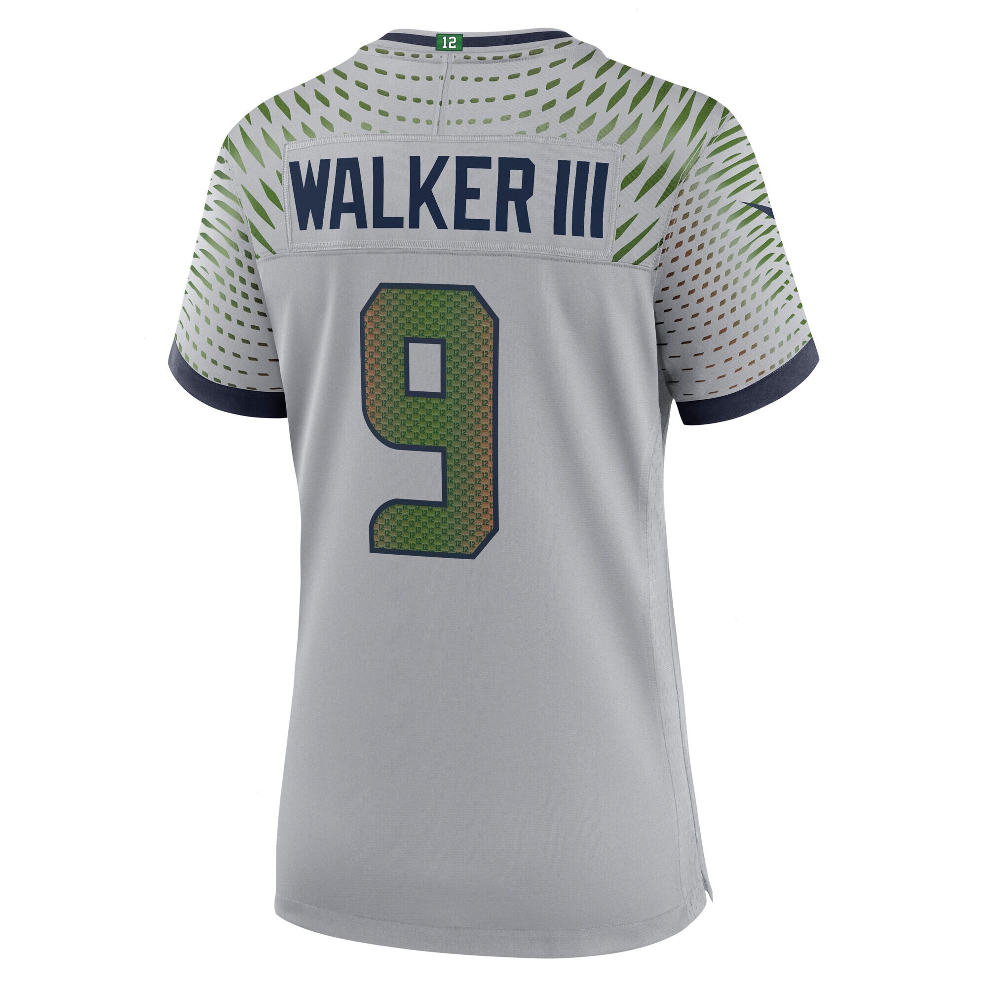 Women's Seattle Seahawks Kenneth Walker III Nike Wolf Gray 2025 Rivalries Collection Game Jersey