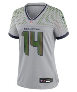 Women's Seattle Seahawks Sam Darnold Nike Wolf Gray 2025 Rivalries Collection Game Jersey