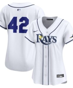 Women's Tampa Bay Rays Nike White Home 2025 Jackie Robinson Day Limited Jersey