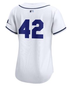 Women's Tampa Bay Rays Nike White Home 2025 Jackie Robinson Day Limited Jersey