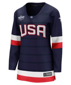 Women's USA Fanatics Navy 2025 4 Nations Face-Off Breakaway Jersey