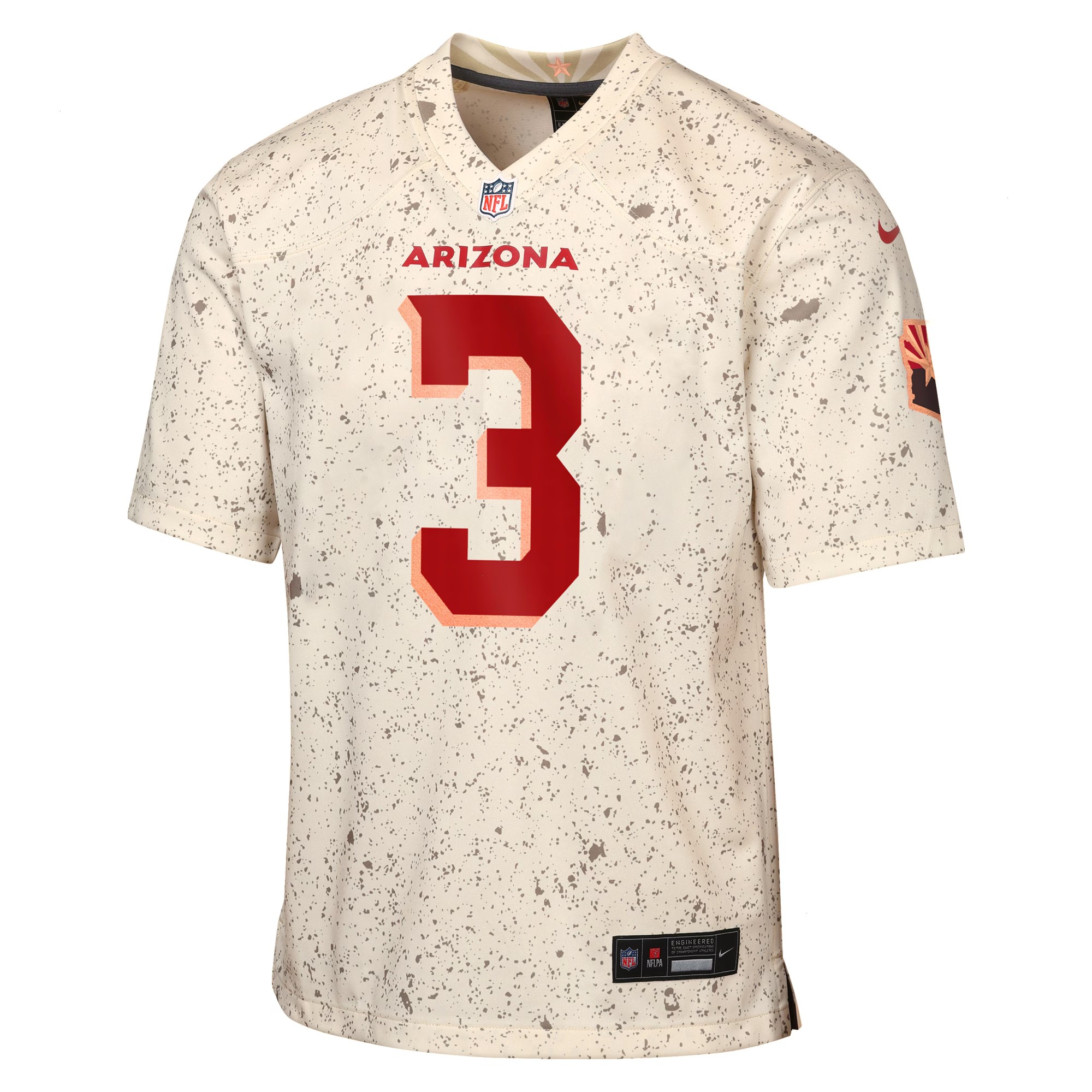 Youth Arizona Cardinals Budda Baker Nike Natural 2025 Rivalries Collection Game Jersey